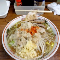 小950円野菜少な目ニンニク脂　ネギ100円