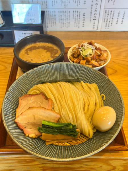 「味玉豚骨魚介つけ麺」@麺道 ひとひらの写真