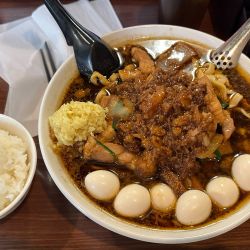 スタ満ソバ1020円+まさおダブル140円+小ライス100円