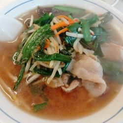 ニラそば＋生卵