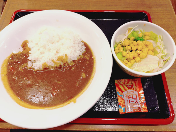 「カレー　４９０円　※」@すき家 新宿NSビル店の写真