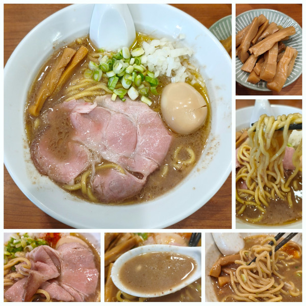 「こく煮節ラーメン(冬季限定)＋味玉＋メンマ＝¥1360」@中華そば 七麺鳥の写真