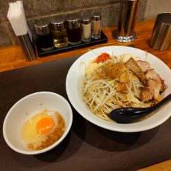 限定　汁なし二郎系＋あぶら玉さん