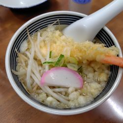 半素ラーメンエビ天トッピング500円