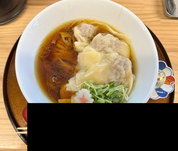 「雲呑中華そば　1200円」@中華そば 麺ノ花の写真