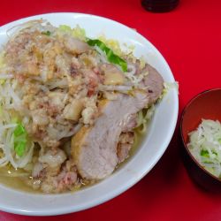 小:汁なし(900円)+長ねぎ ニンニクアブラショウガ