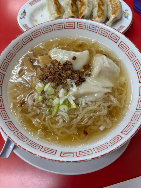 「ワンタンみたいな餃子ラーメン」@大阪王将 小平駅前店の写真