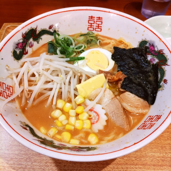 「味噌ラーメン（￥800）」@大衆食堂 定食のまる大 矢口渡店の写真