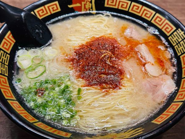 「天然とんこつラーメン 1,080円」@一蘭 渋谷スペイン坂店の写真