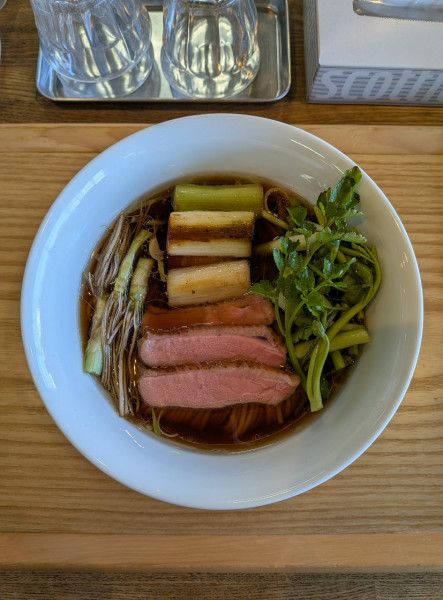 「［限定］鴨と芹のそば」@YOKOKURA STOREHOUSEの写真