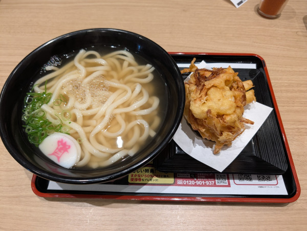 「かき揚げ天うどん（639円）」@資さんうどん 北鴻巣店の写真