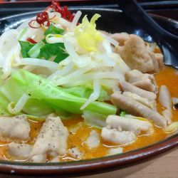 #辛味噌もつ煮込みラーメン #980円