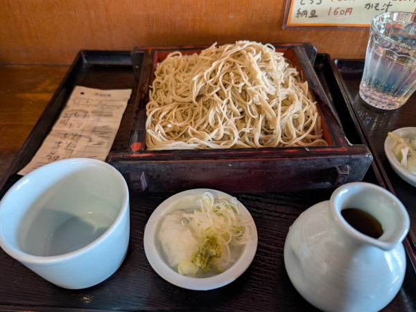 「もりそば（770円）」@手打蕎麦 たなぼた庵の写真