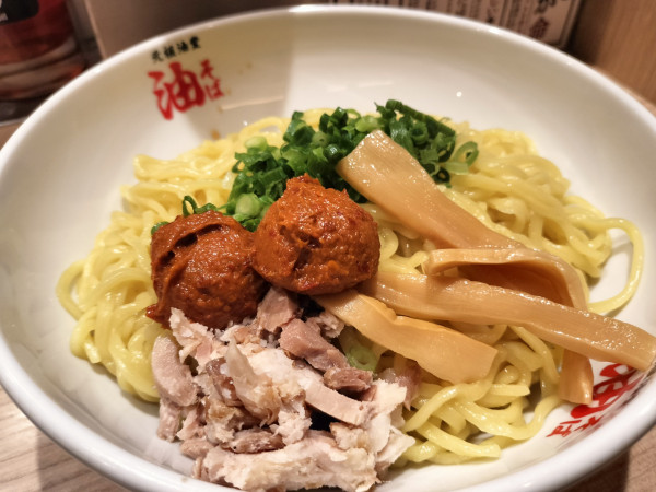 「辛味噌油そば　特盛」@元祖油堂 横浜西口本店の写真