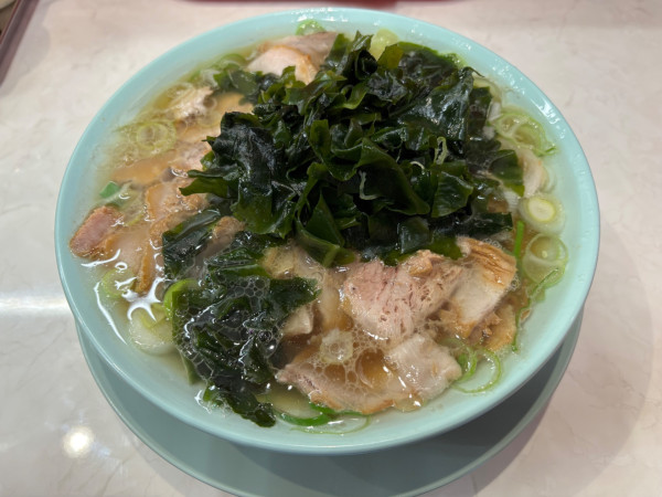 「チャーシュー麺+わかめ+ご飯サービス」@なぎちゃんラーメン  浅草橋駅前店の写真