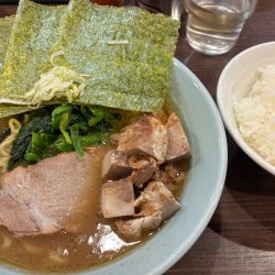 ラーメン塩　1000円+ライス中200円+コマチャー150円