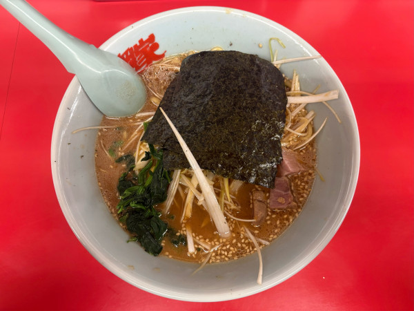 「味噌ネギラーメン 普通盛」@ラーメン山岡家 谷田部店の写真