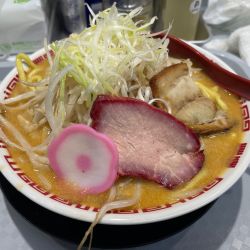 味噌ラーメン 太麺 大盛