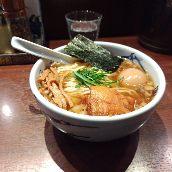 「味玉ラーメン大盛こってり」@創始麺屋武蔵の写真