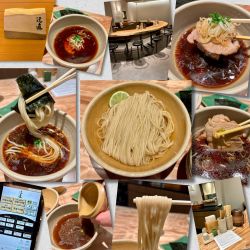 醤油つけ麺1200円＋海苔＋割スープ