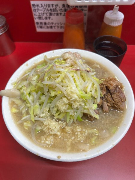 「大ラーメン(1000円)ニンニク･アブラ」@ラーメン二郎 京急川崎店の写真