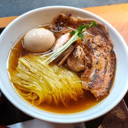 味玉肉そば（清湯味噌）中盛