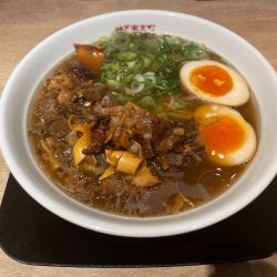 ぼっかけ醤油ラーメン(¥1,480) 味玉(¥150)