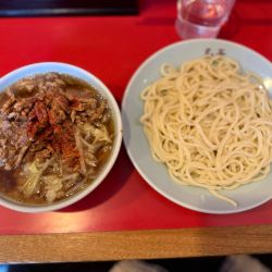 チャシューやさいつけそば(小鉢)1550円