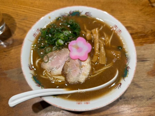 「本日の限定’和歌山風中華そばこってり(並)’ 1200円」@渡なべの写真