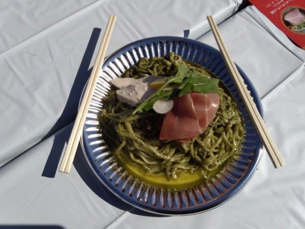 「NOODLESTAND 栗原商店（大葉のジェノバソース和え）」@ごかラーメンフェス2026の写真