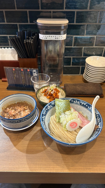 「濃厚つけ麺980円　日替わり丼350円」@濃厚煮干つけ麺 天晴 厚木本店の写真