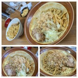 【3連休限定】ガリバタ油そば大➕麺増し