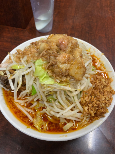 「小ラーメン＋辛いラーメン」@ラーメン二郎 めじろ台店の写真