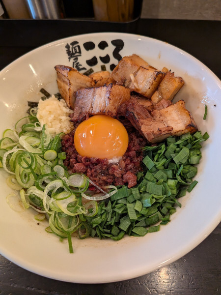 「肉入り台湾まぜそば」@麺屋 こころ 長瀬店の写真