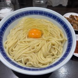 アサヒスーパードライ中瓶〜塩油そば中盛（温）生卵　辛味