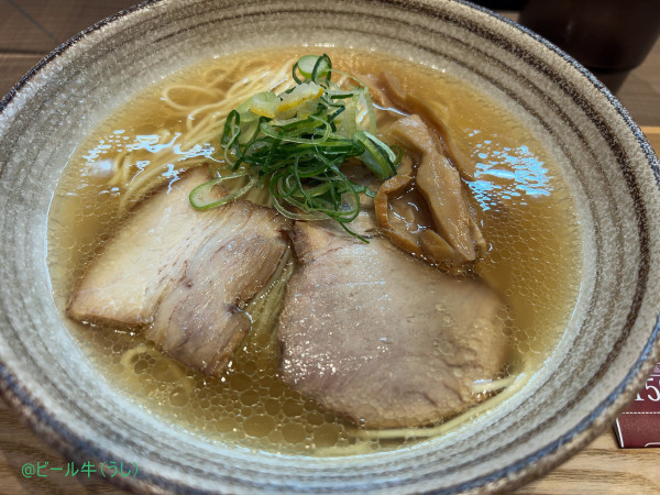 「白だし中華そば(950円)」@煮干そば・鶏そば 藍 埼玉越谷店の写真