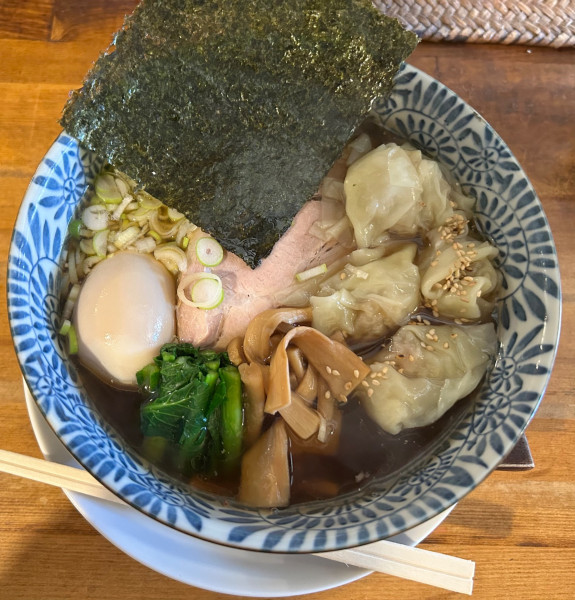 「わんたん麺1080円+味玉150円」@らーめん ひよりの写真