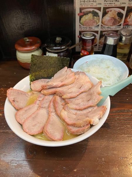 「チャーシュー麺ダブル　ライス」@さつまっこ 平和島店の写真