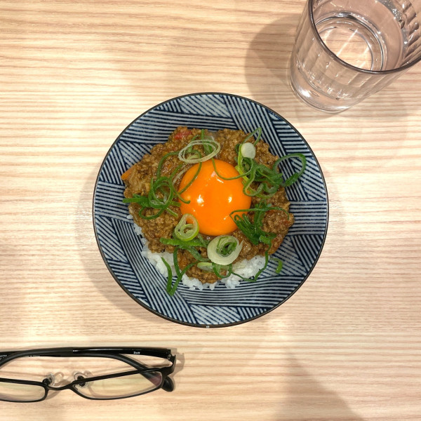 「キーマカレー丼」@中華そば かけ橋の写真