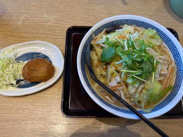 「野菜たっぷり味噌ラーメン＋大盛り」@山田うどん食堂 江川店の写真