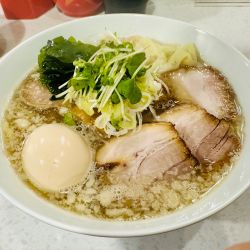 【限定】3種の煮干しの特製背油塩らぁ麺（大）【2100円】