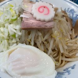 油そば 半熟卵