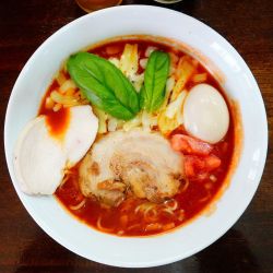 【限定】トマトチーズラーメン＋味玉＋ビール中瓶