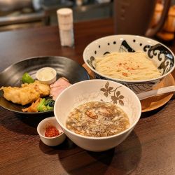 焼干しもずくつけそばアンコウスペシャル【限定】