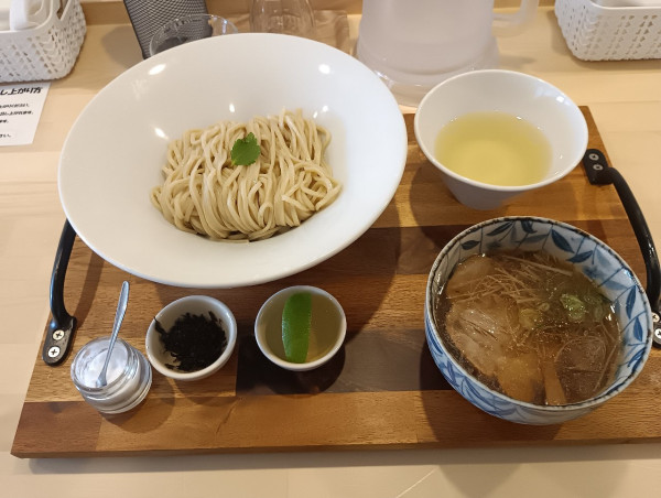 「ツケそば　潮　大盛り　1280+180円」@RUSTIC NOODLESの写真