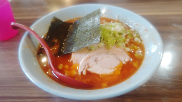 「限定８５０円（辛い）替え玉1と0.5」@ラーメン豚好 野上町店の写真