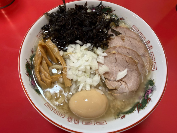 「特製ぎと家の中華そば特盛」@燕三条中華そば ぎと家 武里本店の写真