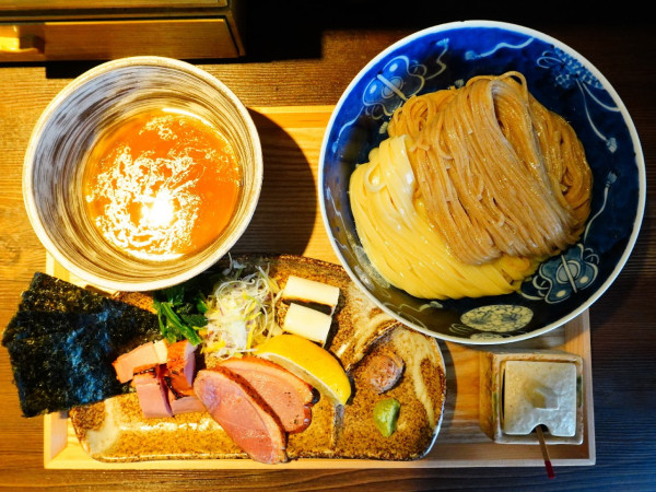 「【限定】カモックスなみのスープを使った合盛りつけ麺（塩）」@鴨出汁中華蕎麦 麺屋yoshikiの写真