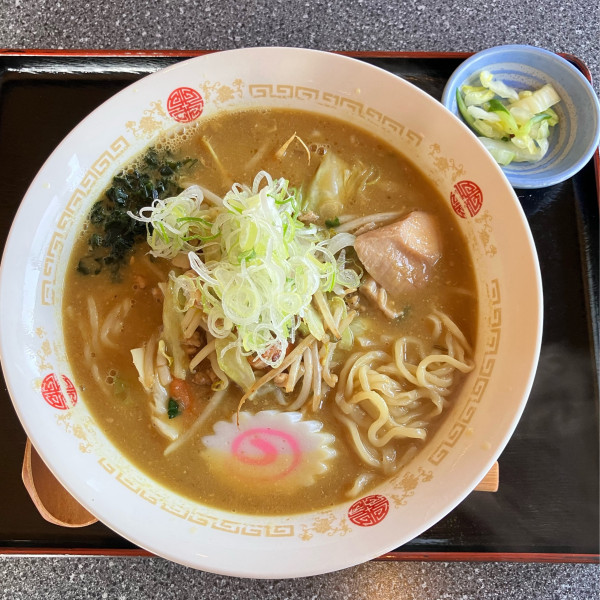 「みそカレーラーメン900円」@食事処 ふたご亭の写真