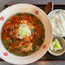 勝浦タンタンメン 半ライス付800円